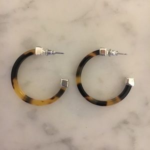 Lauren by Ralph Lauren tortoiseshell hoop earrings